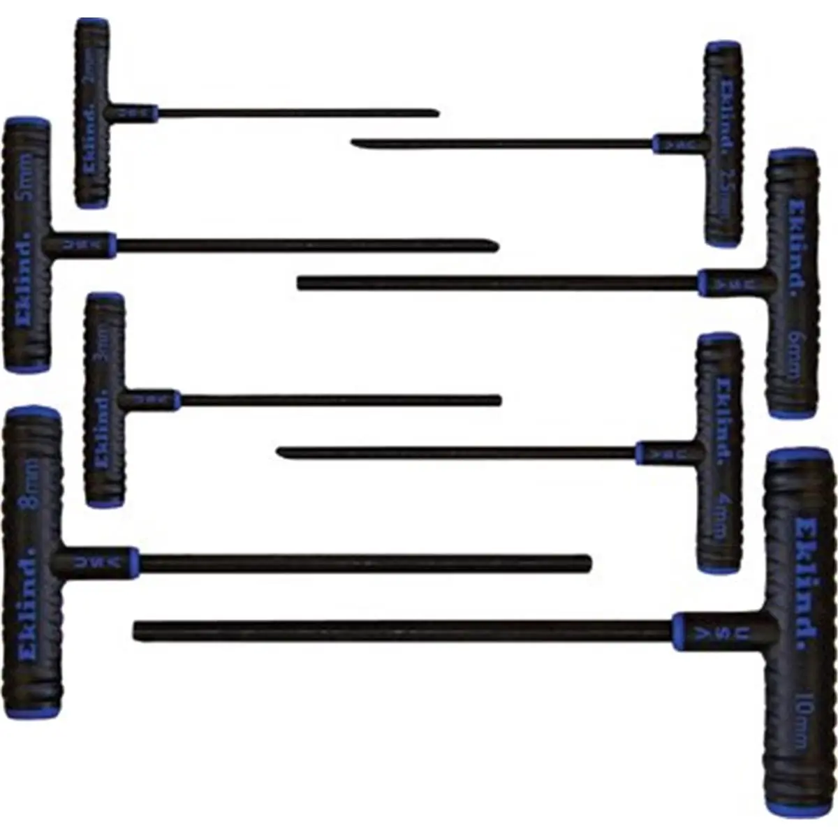 Eklind Tool 269-64908 8 Key Metric Hex Power Tkey Set In Pouch 9 in. Arm