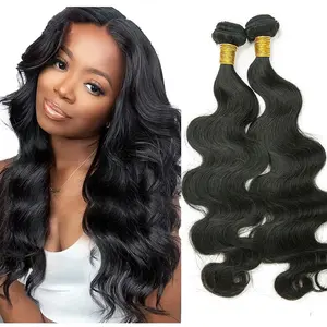 Body Wave Bundles Hair 100% Human Hair Weave Weft Extensions 12-20inch Natural Color 2bundles