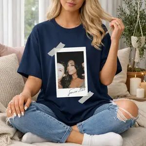 Custom Senior 2026 Polaroid T-Shirt | Personalized Graduation Photo Shirt | Comfort Colors Espresso Tee | Class of 2026 Aesthetic Apparel | Premium Cotton Gift