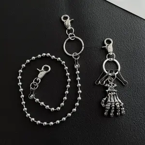 Skull claw ghost hand detachable round bead chain waist chain men and women trendy waist ornaments