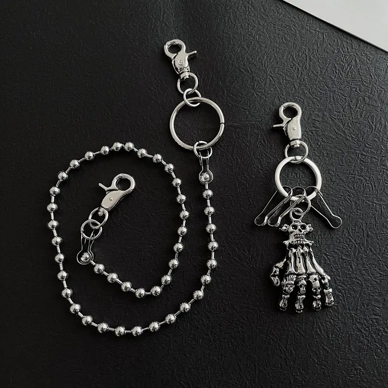 Skull claw ghost hand detachable round bead chain waist chain men and women trendy waist ornaments