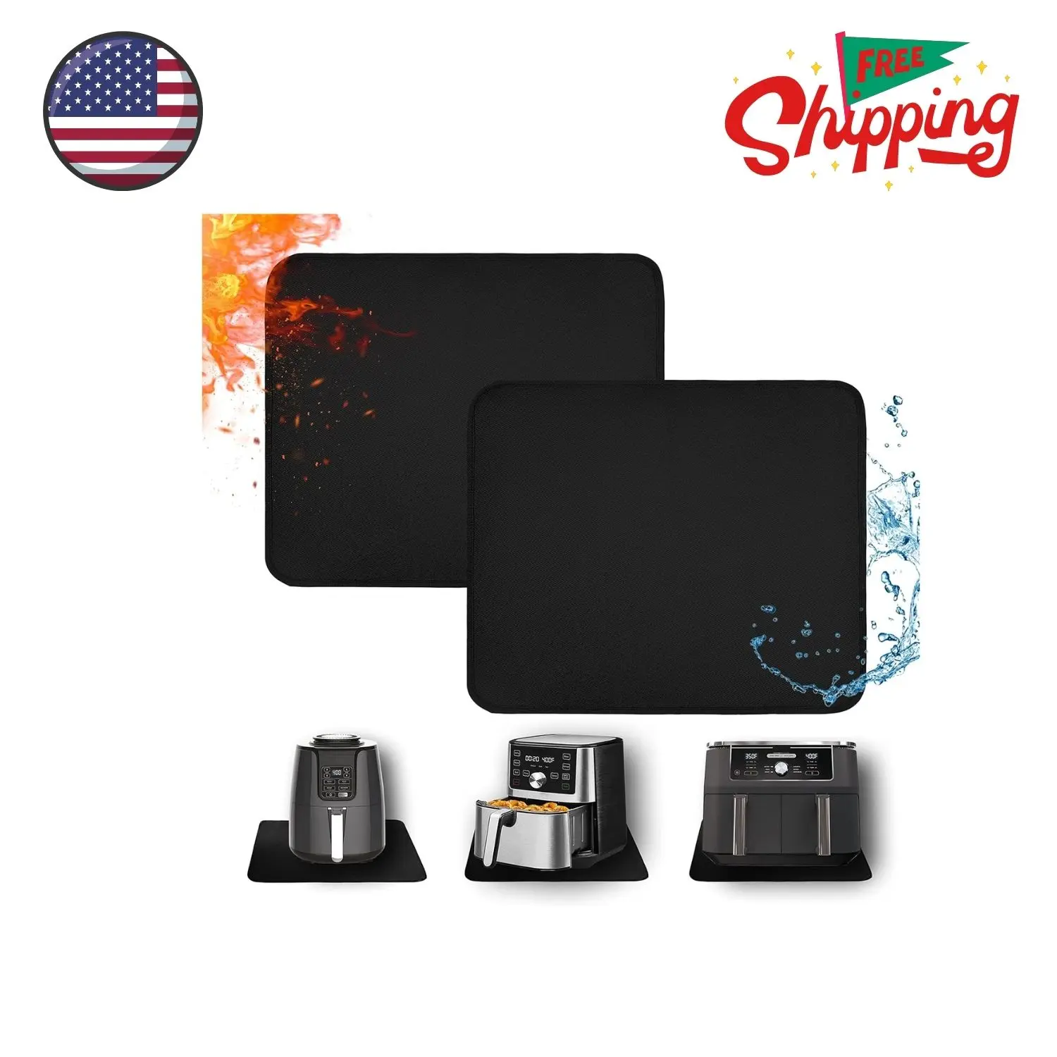 Heat Resistant Mats for Countertop - Fireproof 15x18 in
