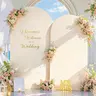Arch Backdrop Cover 2 Set - 7.2&6 FT Arch Backdrop Cover Spandex Wedding Arch Stand Covers for Birthday Party Holiday Parties Baby Shower Girls Bridal Shower Balloon Arch Covers Stretchy Backdrop Background christmas decoration(No Stand Included )
