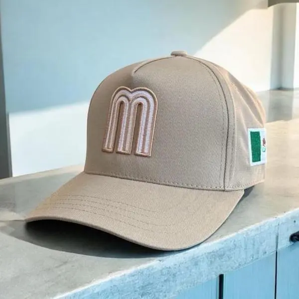 Mexico Snapback Hat in 100% Cotton, Unisex Flat Bill Cap with 3D M Embroidery and Flag Patch, Adjustable, Hats Snapback, Embroidered Headwear, All Seasons, Button, Flat Brim Hat, Casual Wear