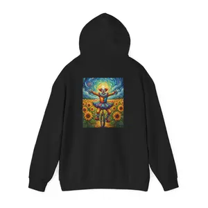 Vintage Clown on a Unicycle - Unisex Hoodie
