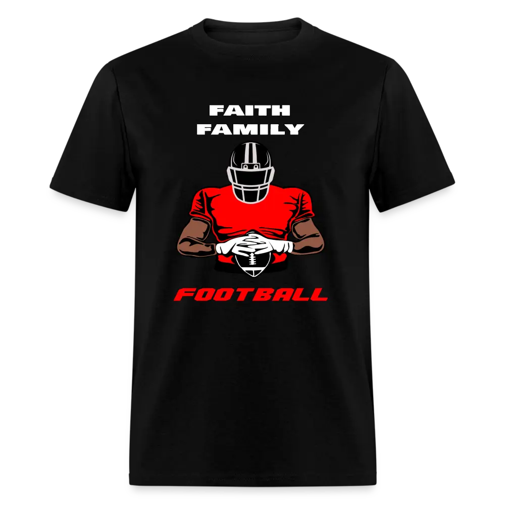 Faith Family Football (Falcons) Unisex T-Shirt Comfortable, breathable, pure cotton It is the best gift to give to a friend.