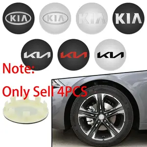 4PCS 58mm Car Wheel Hub Center Caps Rim Cover Badge Emblem Auto Accessories Vehicle Decoration For KIA Rio 3 4 K3 K5 K9 KN Ceed Sportage Picanto Cerato Forte Stonic Sorento Soul