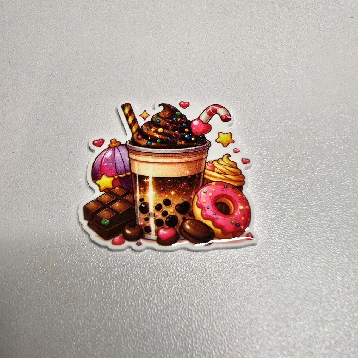 2 pcs Coffee Resin Planar flatbacks
