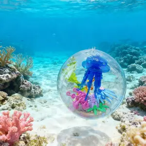 Aquarium Ocean Ball Building Blocks Model, Creative DIY Puzzle Toy, Stem Learning Gift, Desk Decor, Ideal for Kids and Adults
