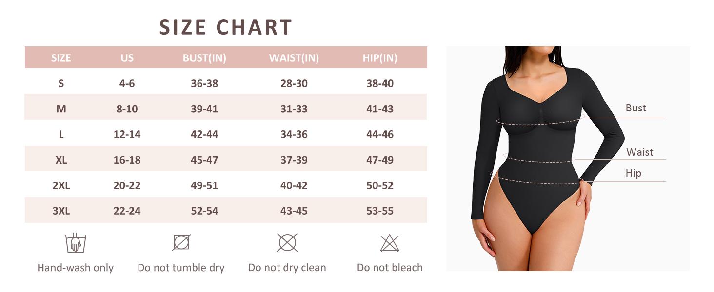 FeelinGirl # Livestream Long Sleeve Thong Bodysuit  for Tummy Control Womenswear Seamless