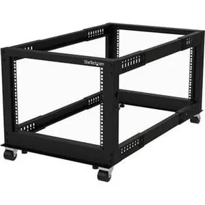 Startech Steel Standing Open Frame Server Rack, 22-40 in. Adjustable Depth Floor-Standing Utility Rack