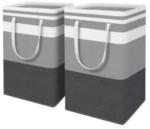 2-pack or 3-pack optional Heavy Duty Freestanding Laundry Basket Iron Wire Frame PE Waterproof Coating Large Capacity Clothes Organizer for Bedroom Laundrybasket Storageideas Homeorganization