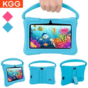 KGG 7 Inch Cartoon Toddler Tablet, Android 12 32GB ROM 2GB RAM Educational Learning Toys, Boys Girls Gifts, Educational Parental Control Touchscreen Tablet