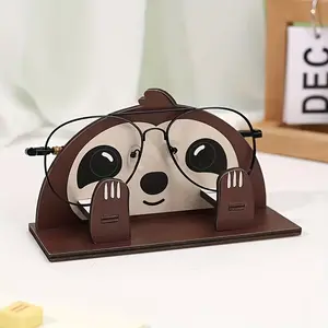 Fashionable Wooden Sloth-Shaped Eyeglass Holder, Detachable Desktop Display Stand, Perfect for Women, Ideal for Christmas Gifts