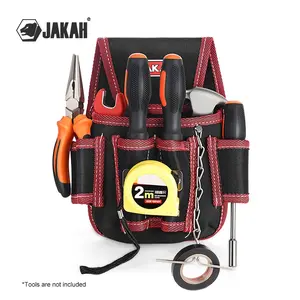 Electrical Tool Bag with Belt, Portable Tool Bag, Lightweight Small Tool Holder for Carpenters, Technicians, Hvac, Multi-Pocket Organizer