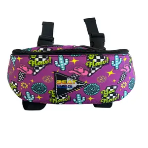 Schulz Equine Beat Bag - Pommel Bag with Bluetooth Speakers - Neon Yeehaw