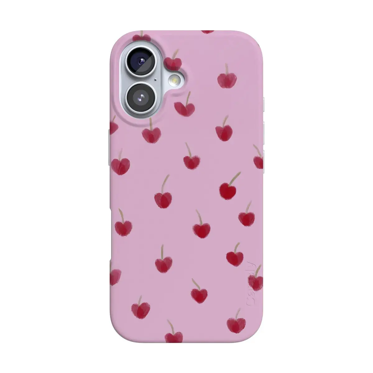Casely iPhone 17 Case | Very Cherry | Painted Cherries | Compatible with MagSafe | Classic Ultra Thin Design