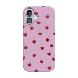 Casely iPhone 17 Case | Very Cherry | Painted Cherries | Compatible with MagSafe | Classic Ultra Thin Design