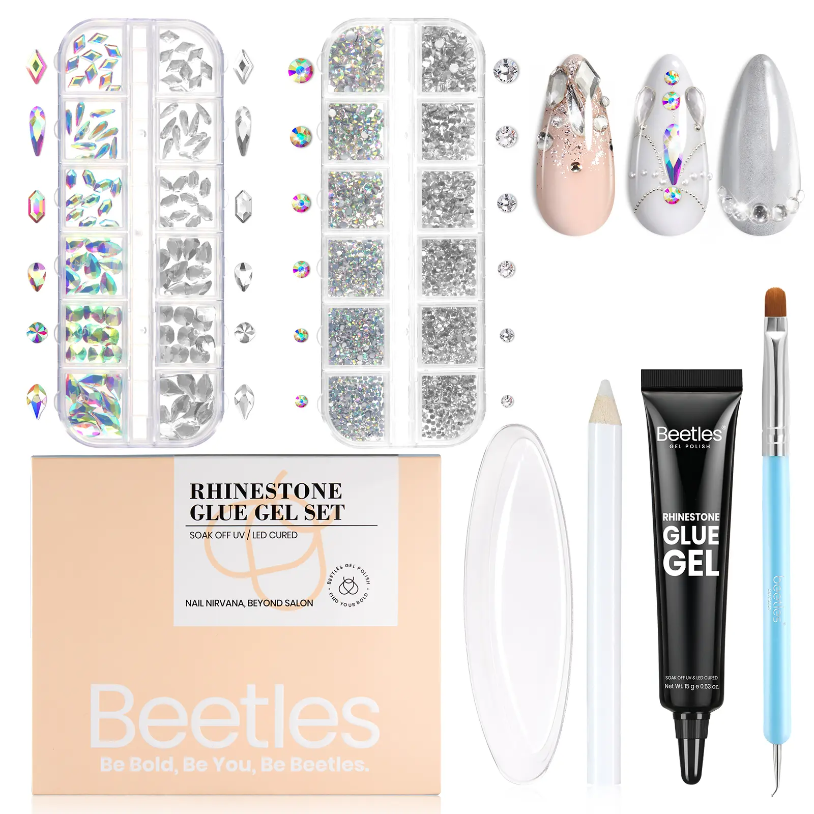 Nail Gem & Nail Rhinestone Glue Set