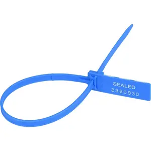212 MAIN Tatco TCO26300 Security Seals - 0.3x13.5 in, Blue, Pack of 100 - for Outdoor Cycling & Leisure Equipment