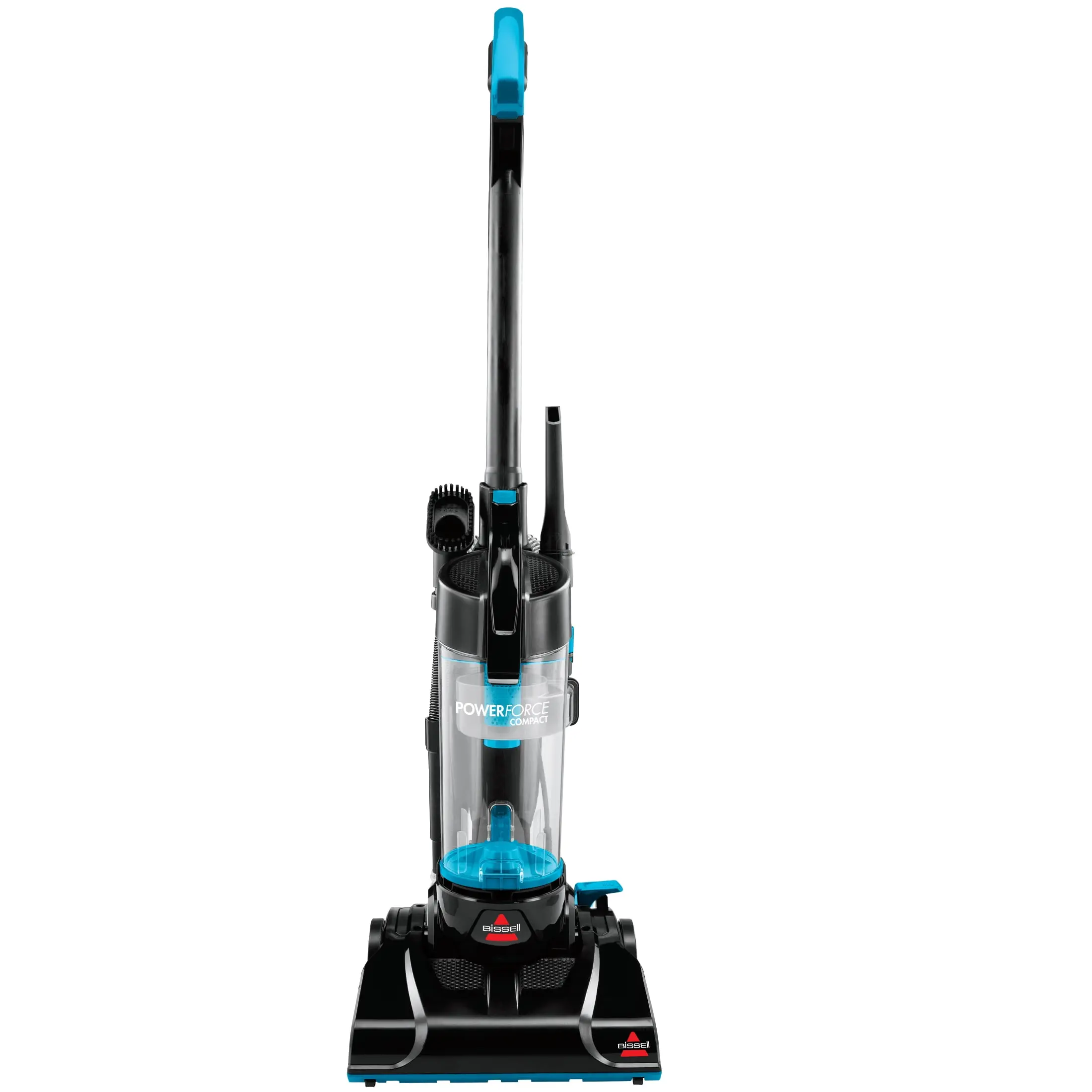 BISSELL PowerForce Compact Bagless Upright Vacuum 2112, Lightweight Household Appliance with Powerful Suction, High-Reach Wand, for Hard Floors & Carpets, Blue & Black