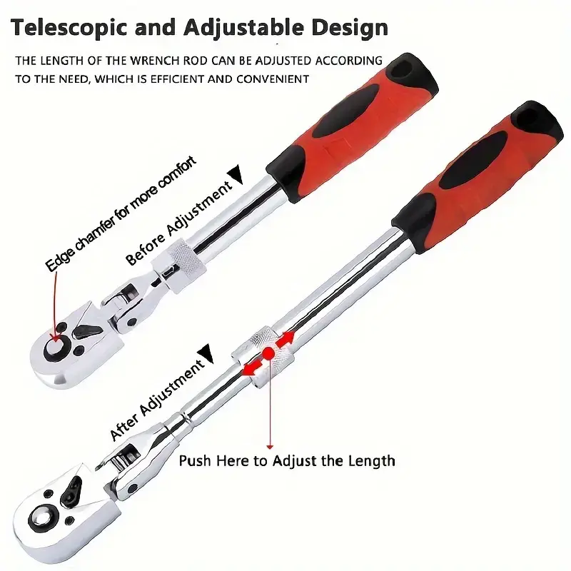 1pcs 3pcs 1/4 3/8 1/2 Ratchet Wrench Set 72 Teeth, Reversible Quick Release, Multifunctional Ratchet Wrench, Ratchet Wrenches Set, Suitable for Tight Spaces, Car Motorcycle Bicycle Repair Tools, Ratcheting Wrench Set