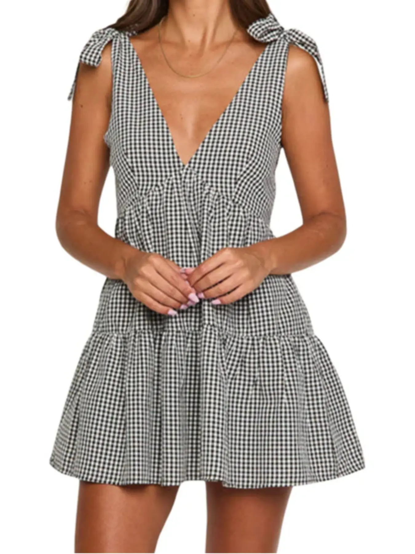 unif green plaid dress - TikTok Shop
