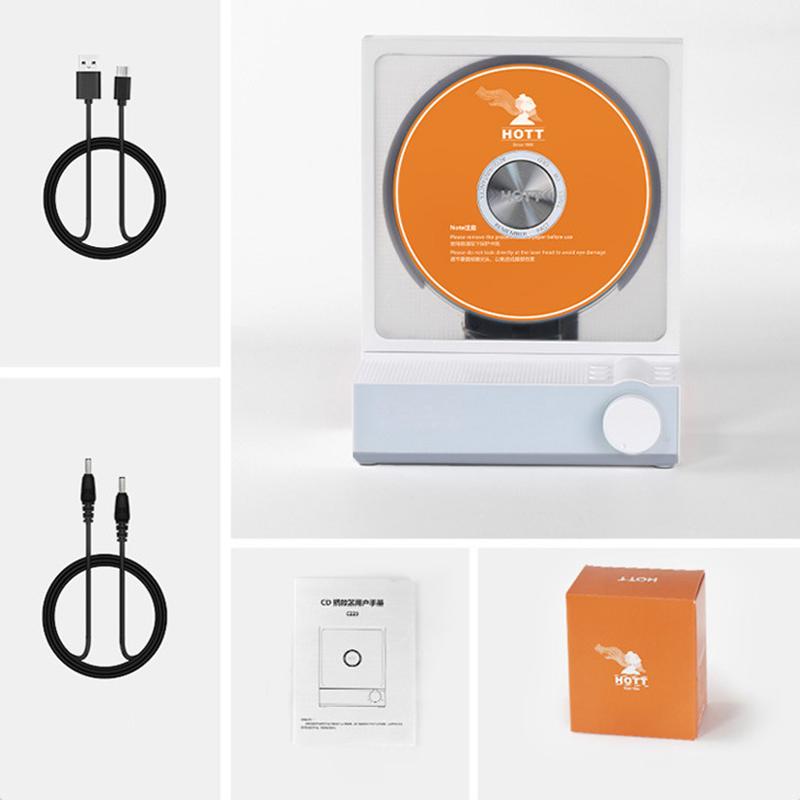 HOTT Fashion Ornament CD Player Retro CD Player Bluetooth Stereo Disc Album Music Player