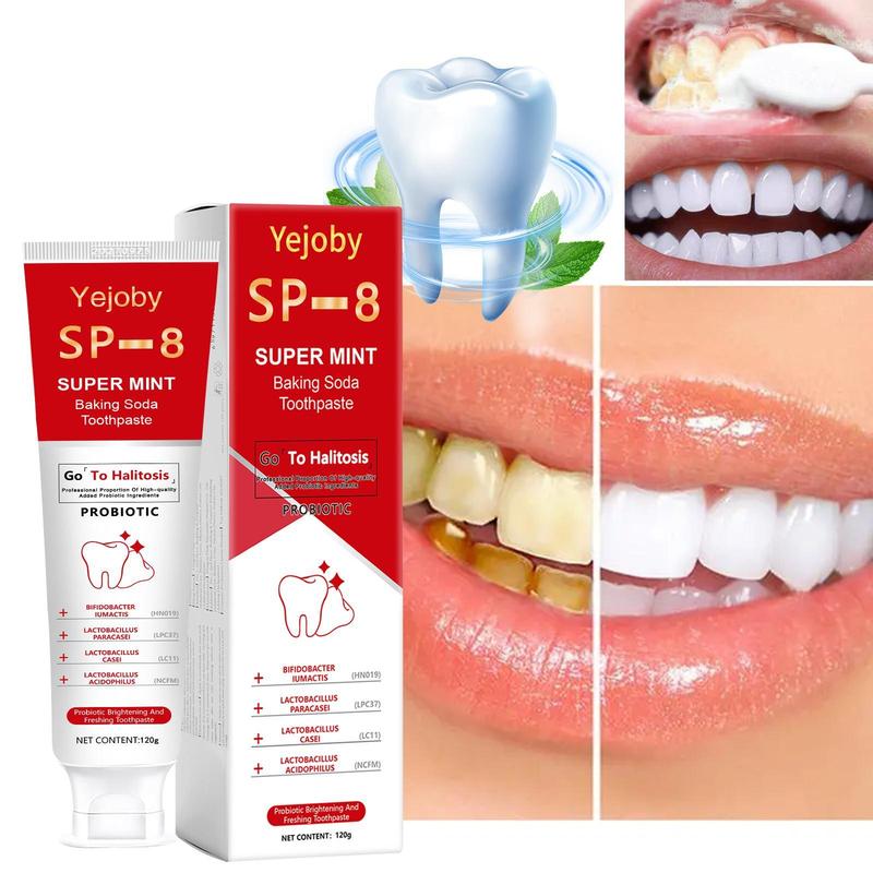 SP-8 Probiotic Whitening Toothpaste, Free of Fluoride, Hydroxyapatite ...