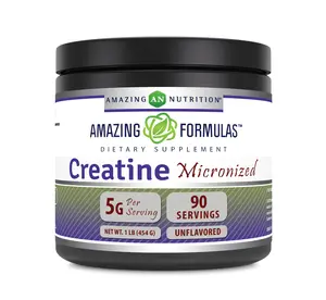 Amazing Formulas Creatine Micronized Amino Acid Supplement | 5 Grams per Serving | 454 Grams ( 1 Lb) | Non-GMO | Gluten-Free | Made in USA | Nutritional Support