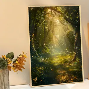 Forest Light High-Quality Canvas Wall Art - Perfect for Living Room, Bedroom, Office & Cafe Decor |   Ideal Gift for Parties & Home, Perfect for Room Decor
