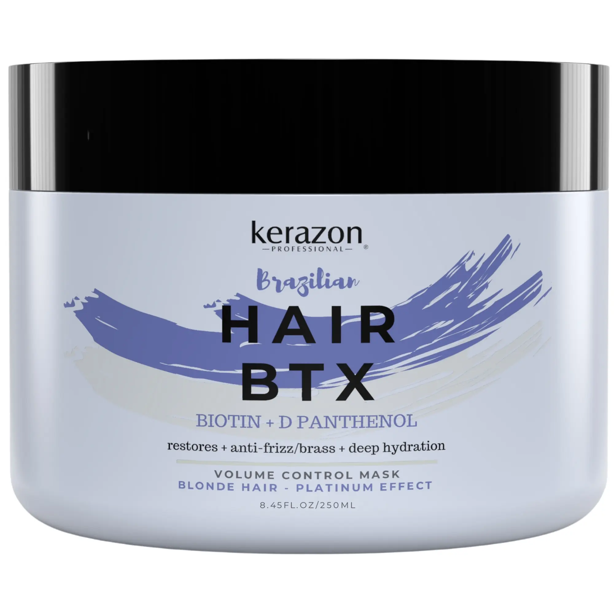 KERAZON Brazilian Hair BTX Smoothing Treatment Hair Mask for Blonde Damaged Hair 8oz Conditioner Haircare