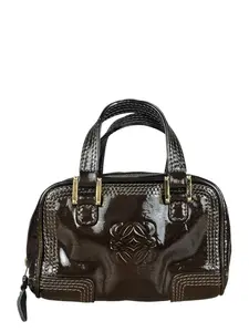 Pre-owned leather Mini Bags Loewe Patent Micro Amazona Mini Bag