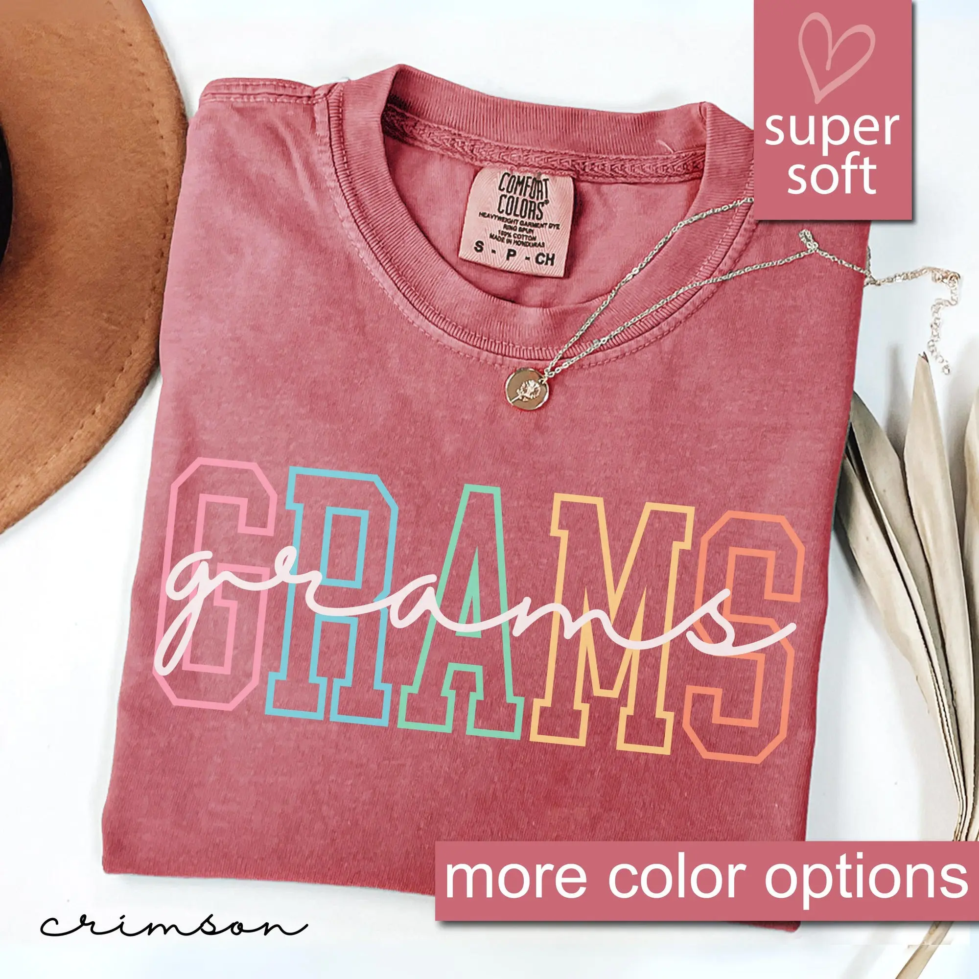 Comfort Colors Grams Shirt, Grams T-Shirt, Grams Tee, Cute Grams Shirt, Gift for Grams, Grandma Gift, Grandmother Shirt, Grandma Mimi Gigi