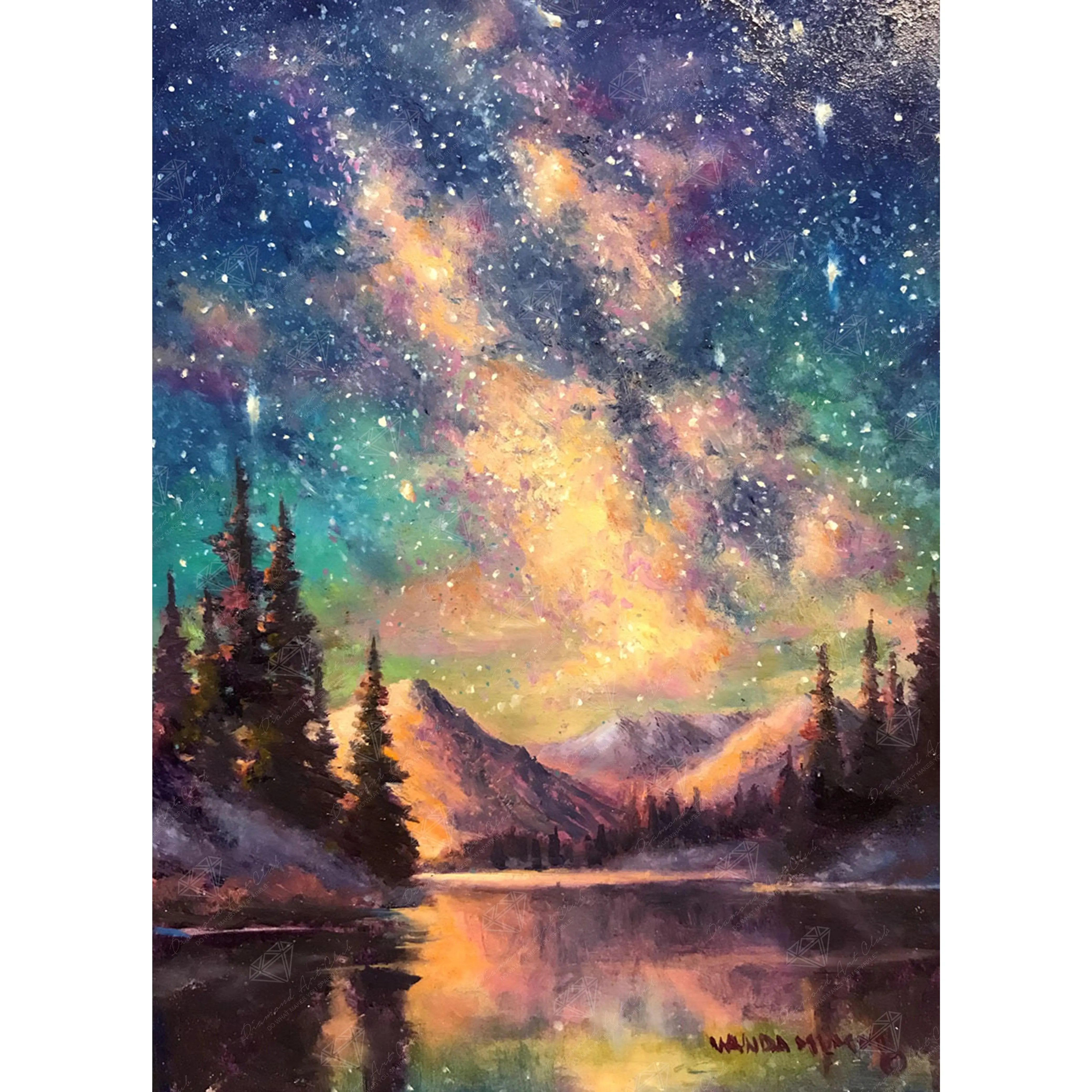Diamond Art Club® Starry Night - Night Music Diamond Painting Kit