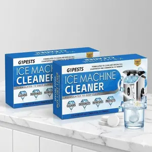 Ice Machine Cleaner Maker Tablets 6-Pack Universal Descaling Solution, Nickel-Safe Scale RemoverCompatible with Countertop & Nugget lce Makers, Complete lce Maker Cleaning Kit for Home Use dirt removal