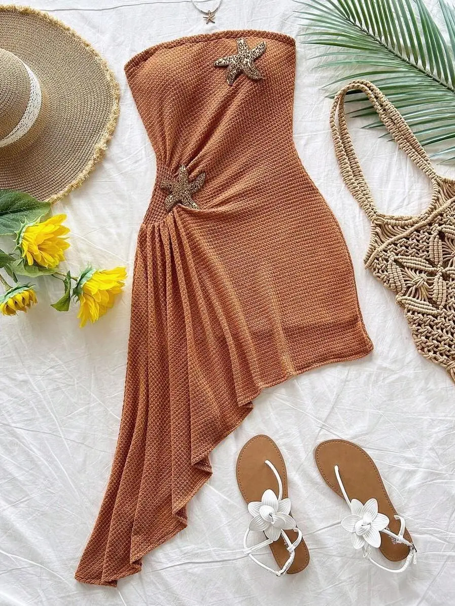 Zesty Summer Dresses For Women,Western Wear Women,Boho Floral Dress Concert Outfit Women, Cruise Attire Women,Trophical Summer Beach Style Outfit