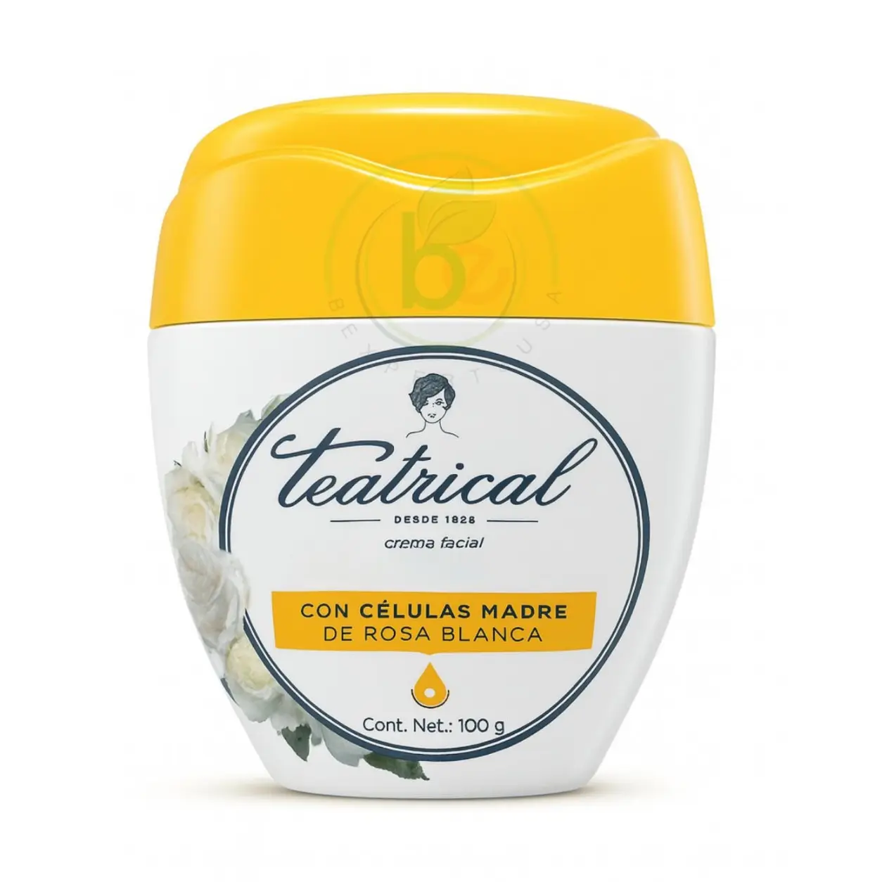 Teatrical Genomma Lab TEATRICAL CELULAS MADRE CREMA 100g - Radiant Daily Hydrating Nourishing Cream with Rosa Blanca Stem Cells