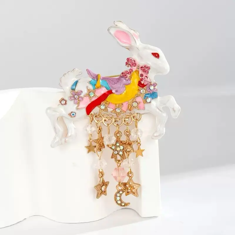 Colorful Alice brooch