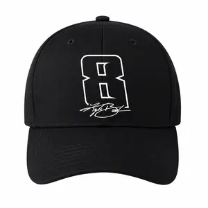 Number 8 Racing Baseball Cap, Black Adjustable Motorsport Style Hat for Men Women, Race Fan Graphic Cap, Casual Outdoor Sports Hat, Gift for Car Racing Lovers Father's Day gift