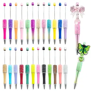 24pcs Crystal Glitter Bead Pen Set DIY Craft Ink Water-Based Pens Girls Gift Creative Art Supplies DIY Crafting