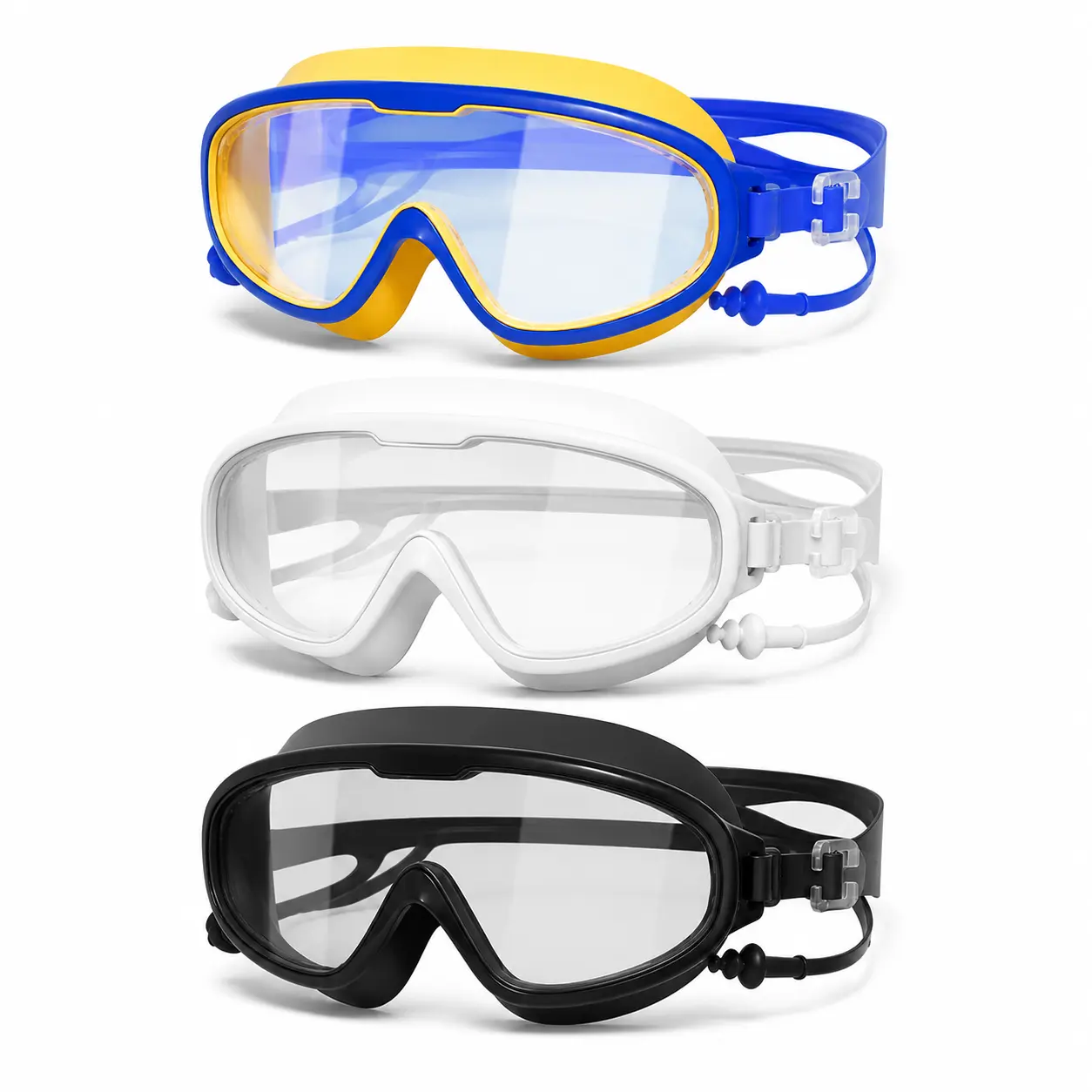 【summervibes】Wide View Snorkel Mask, Leakproof Swim Goggles for Adult Snorkeling, Beach Swimming & Underwater Sightseeing