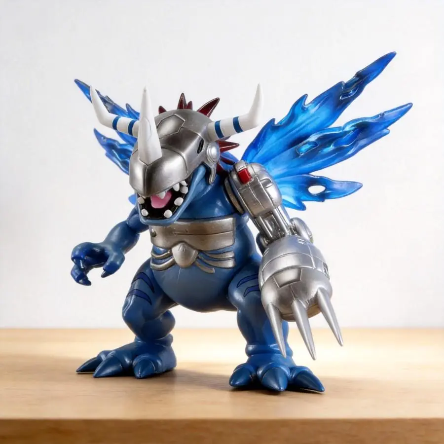 MetalGreymon Digimon Adventure Anime Statue Figurine - 17cm Detailed Sculpting Collectible, Anime & Manga Merchandise, Gift & Decoration Toy