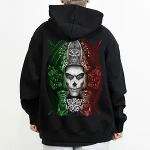 Aztec Men's Shirt Dyse One Chicano Tattoo Art Lowrider Mexican Tattoo Art  Chicana Clothing Chicano Shirt Hoodie Oversized Fabric
