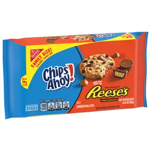 CHIPS AHOY! Cookies with Reese’s Peanut Butter Cups, Family Size, 14.25 Ounce