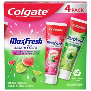 Colgate Max Fresh Fruity Toothpaste 4.8 oz 4 pk