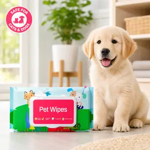 Dog & Cat Grooming Wet Wipes, Plant-Based Hypoallergenic Fragrance-Free Wipes for Gentle Cleansing, Deodorizing Paws, Ears, Fur, Eye Ducts & Butt – No Bath Needed removal hair