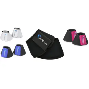 Shires Arma Neoprene Bell Boots - Anti-Spin Double Lock Shock Absorbing Horse Overreach Boots