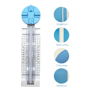 4-in-1 Paper Cutter & Trimmer for Straight, Wave,Perforated & Creasing | All-in-One Scrapbooking Tool for CraftPaper, Cardstock, Photos, Cards, Labels | Professional &Portable Paper Cutting Machine