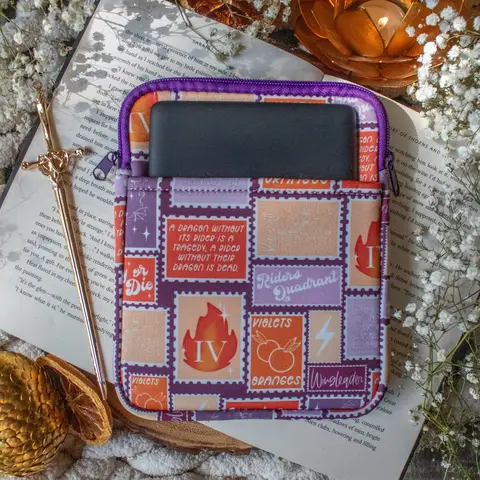 E-Reader Sleeve | Neoprene Ebook Sleeve with Zippers and Outside Pocket for Booktok Readers